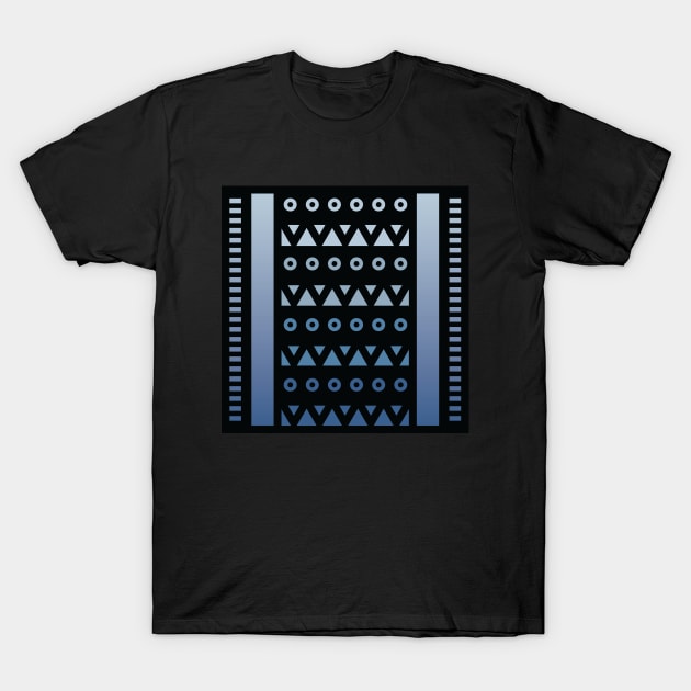 “Dimensional Energy” - V.2 Blue - (Geometric Art) (Dimensions) - Doc Labs T-Shirt by Doc Labs